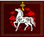 中式風(fēng)格白馬吉祥圖案