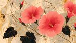 粉色花卉復(fù)古風(fēng)裝飾圖案