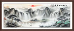 國畫山水風景裝飾畫