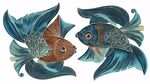雙金魚圖案 古典優(yōu)雅風(fēng)