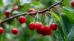 枝頭紅櫻桃 飽滿又誘人