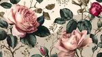復(fù)古風(fēng)玫瑰花卉圖案背景
