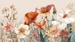 浪漫花卉插畫(huà)