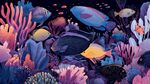 夢(mèng)幻海底世界的多彩魚(yú)類(lèi)