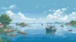 海上漁村風(fēng)光 寧靜美好