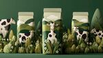 田園風(fēng)牛奶包裝創(chuàng)意展示