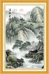 玄關(guān)山水裝飾畫
