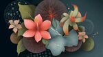 夢幻花卉插畫 色彩絢麗