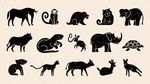 動物剪影集合