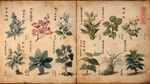 古籍中的精美花卉植物圖