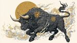 金牛踏云圖