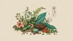 中式傳統(tǒng)草藥靜物插畫