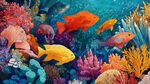 繽紛海底世界中的多彩魚(yú)兒