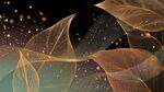 夢(mèng)幻透明葉片星空背景圖