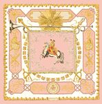 復(fù)古風(fēng)騎馬圖案裝飾絲巾