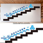 新時(shí)代水利精神樓梯墻