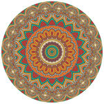 圓形精美地毯花紋
