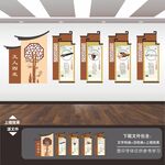 中式學(xué)校園文化墻展板