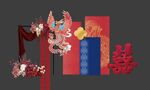 中式喜慶裝飾擺件