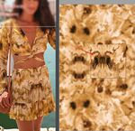 碎花連衣裙展示