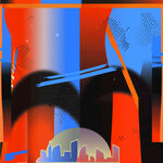 未來(lái)都市抽象藝術(shù)圖景