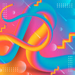 炫彩流體幾何動(dòng)感圖案