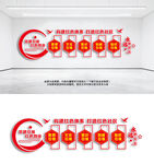 紅色物業(yè)黨建文化墻設(shè)計(jì)