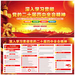 二十屆四中全會展板