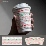 圣誕風紙杯設計圖案展示