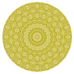 黃色圓形花紋圖案