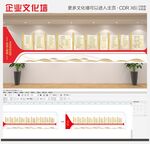 創(chuàng)意公司紅色企業(yè)異形公司展示墻