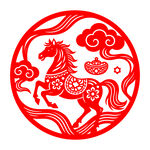 馬年剪紙