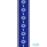 藍(lán)白色蒙古地毯T臺