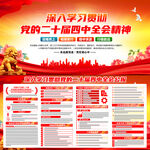 二十屆四中全會展板