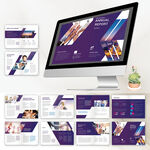 金融畫冊indesign模板