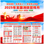 2025年119消防宣傳月展板