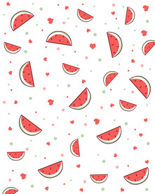 可爱西瓜海报背景图片