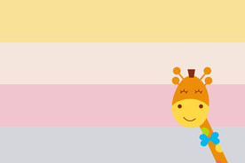 可爱长颈鹿背景图片