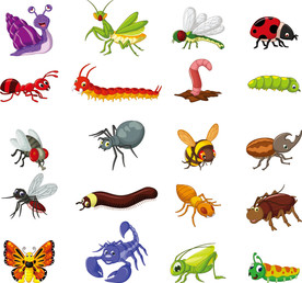 蚊子昆虫矢量设计素材