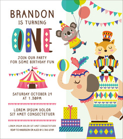 马戏团海报封面设计素材