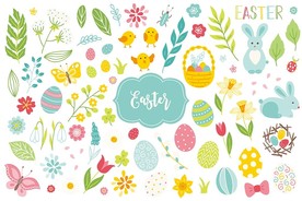 花园花草矢量背景墙