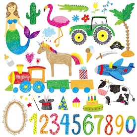 手绘涂鸦矢量卡通素材