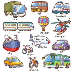 交通工具卡通插画