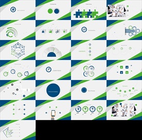 通用繽紛彩色PPT大氣模板圖