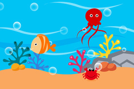 海底世界PPT背景图