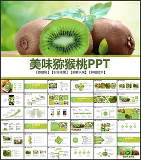 美味多汁獼猴桃PPT
