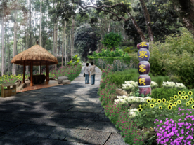 美丽乡村景观设计效果图