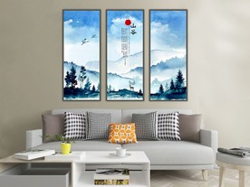 水墨山水装饰画