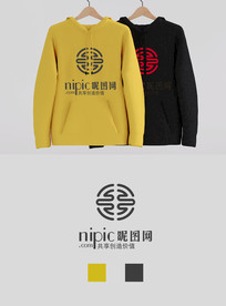 原創(chuàng)場景衛(wèi)衣雙色樣機