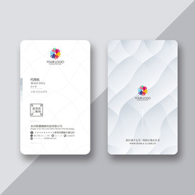 时尚名片 波纹名片
